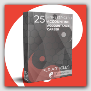 25 Unrestricted Accounting Accountancy Career PLR Articles - Featured Image