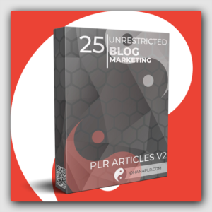 25 Unrestricted Blog Marketing PLR Articles V2 - Featured Image