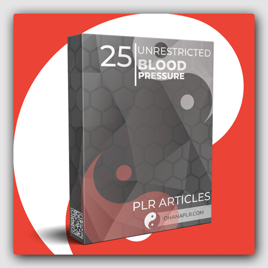 25 Unrestricted Blood Pressure PLR Articles - Featured Image