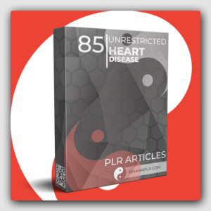 85 Unrestricted Heart Disease PLR Articles - Featured Image