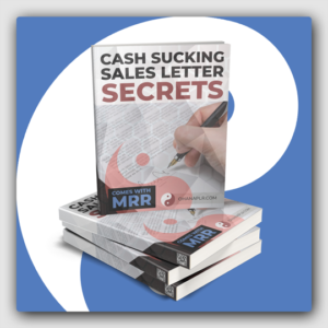 Cash Sucking Sales Letter Secrets MRR Ebook - Featured Image