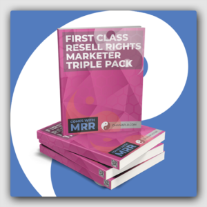 First Class Resell Rights Marketer Triple Pack MRR Ebook - Featured Image