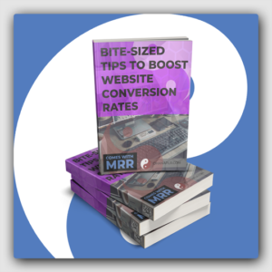 110 Bite-Sized Tips To Boost Website Conversion Rates MRR Ebook - Featured Image