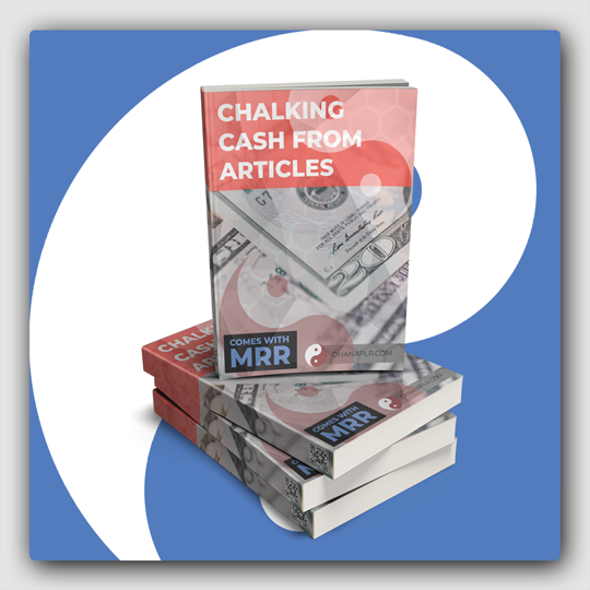 Chalking Cash From Articles MRR Ebook - Featured Image