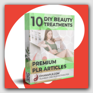 10 Premium DIY Beauty Treatments PLR Articles - Featured Image