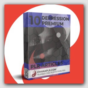 10 Premium Depression PLR Articles - Featured Image