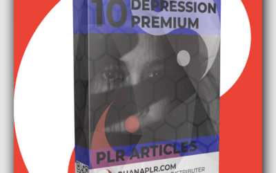 10 Premium Depression PLR Articles - Featured Image