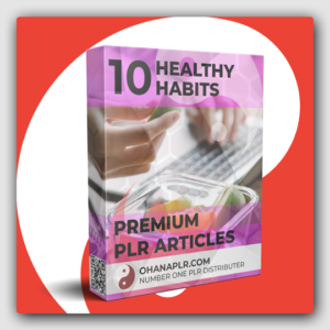 10 Premium Healthy Habits PLR Articles - Featured Image