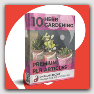 10 Premium Herb Gardening PLR Articles - Featured Image