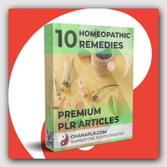 10 Premium Homeopathic Remedies PLR Articles - Featured Image