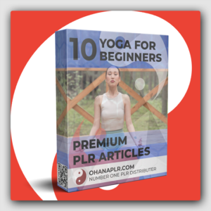10 Premium Yoga for Beginners PLR Articles - Featured Image