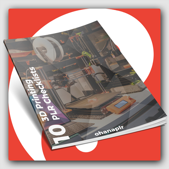 3D Printing PLR Checklists - Featured Image