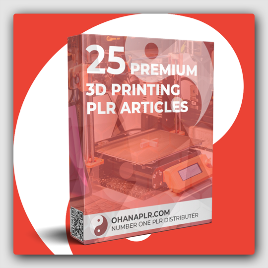 Premium 3D Printing PLR Articles - Featured Image