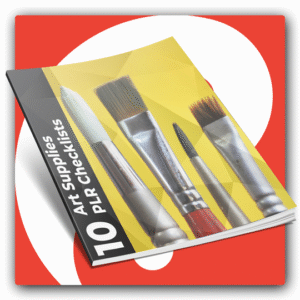 10 Art Supplies PLR Checklists - Featured Image