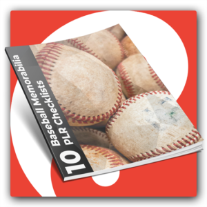 10 Baseball Memorabilia PLR Checklists - Featured Image