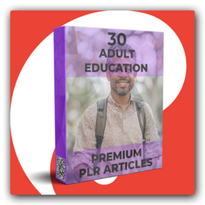 30 Premium Adult Education PLR Articles - Featured Image