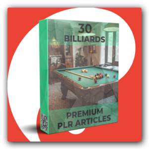 30 Premium Billiards PLR Articles - Featured Image