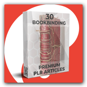 30 Premium Bookbinding PLR Articles - Featured Image