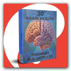 30 Premium Brain Health PLR Articles - Featured Image