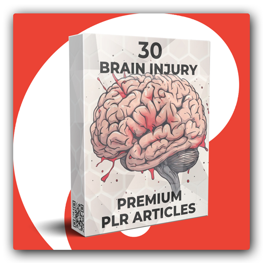 30 Premium Brain Injury PLR Articles - Featured Image
