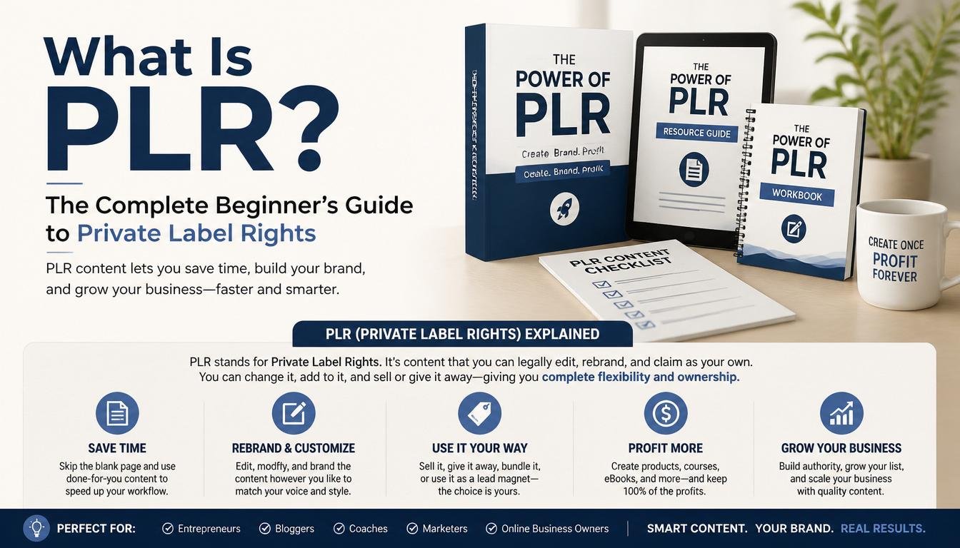 What Is PLR – The Complete Beginner’s Guide to Private Label Rights What Is PLR - The Complete Beginner’s Guide to Private Label Rights