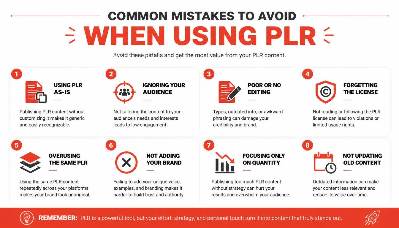 Common Mistakes to Avoid When Using PLR - Feattured Image
