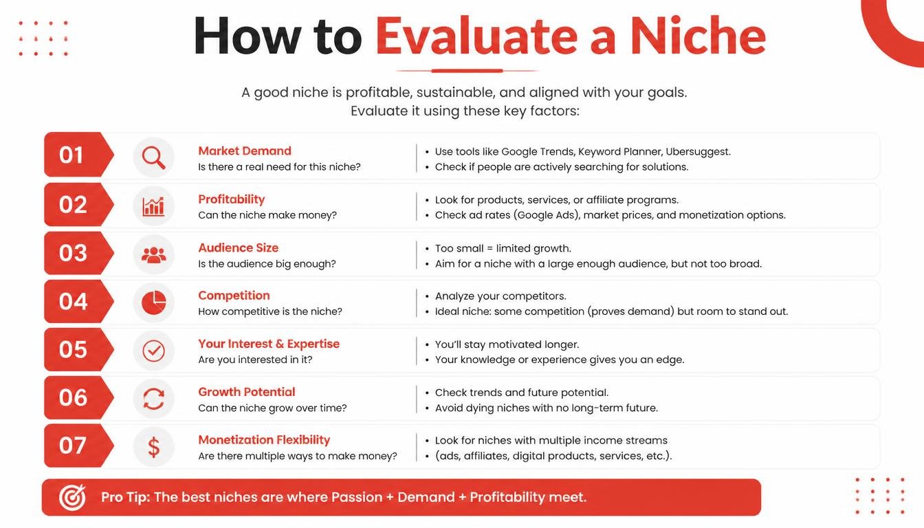 How to Evaluate a Niche