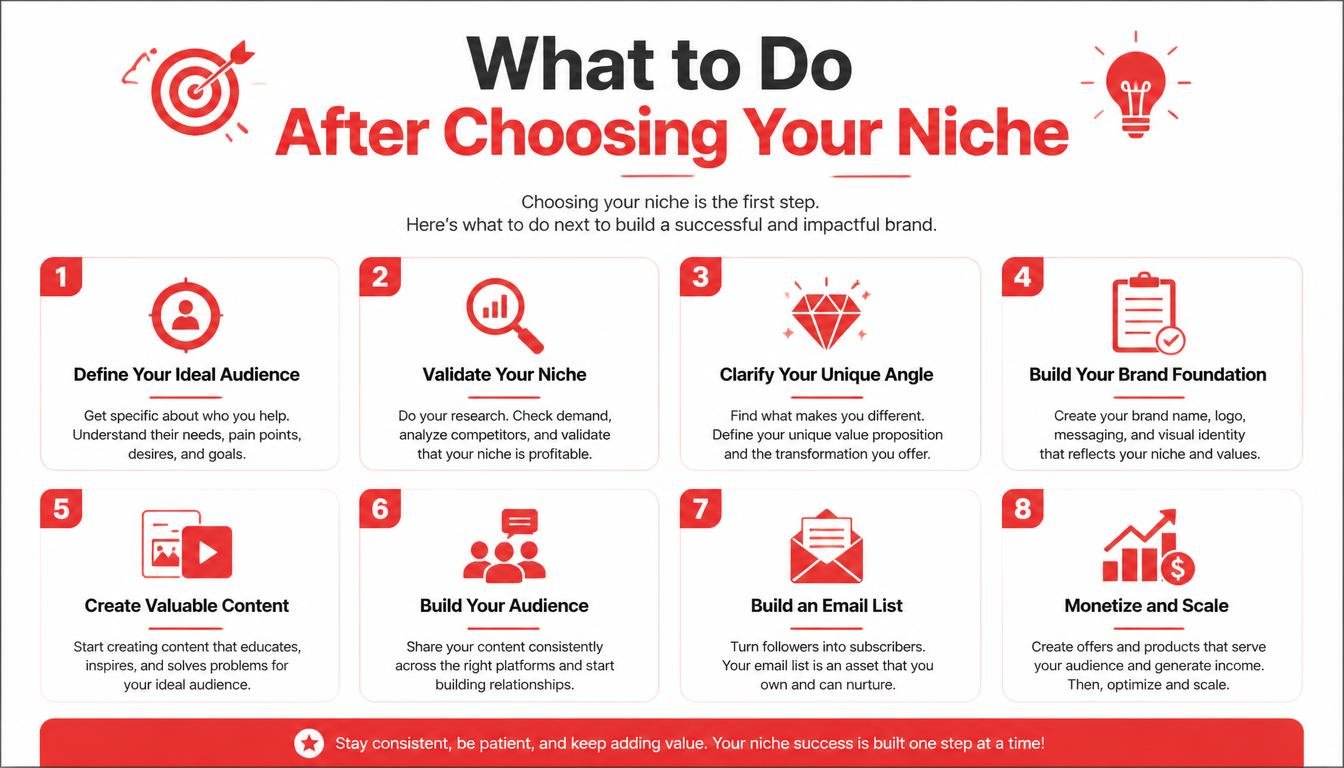 What to Do After Choosing Your Niche