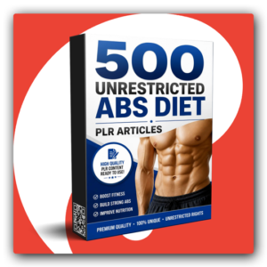 500 Unrestricted Abs Diet PLR Articles - Featured Image